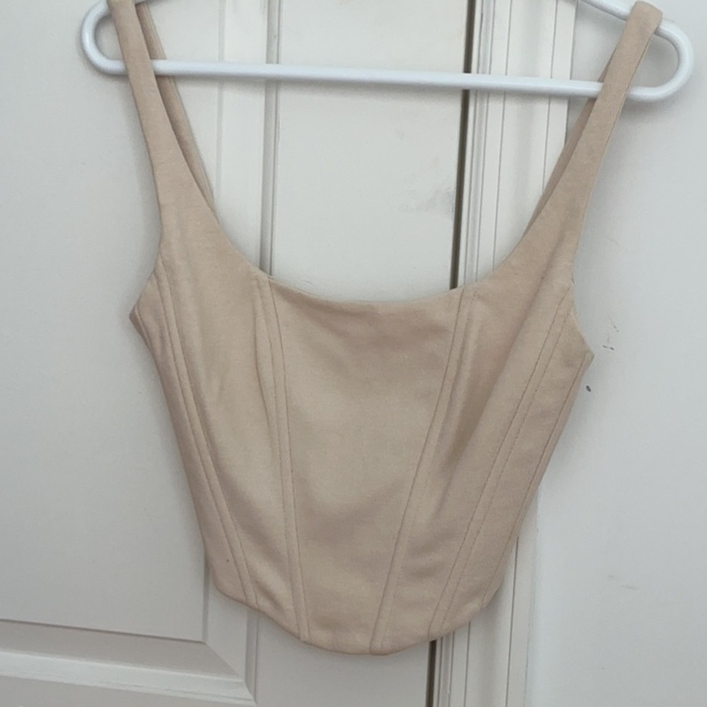 Beige Corset Top
